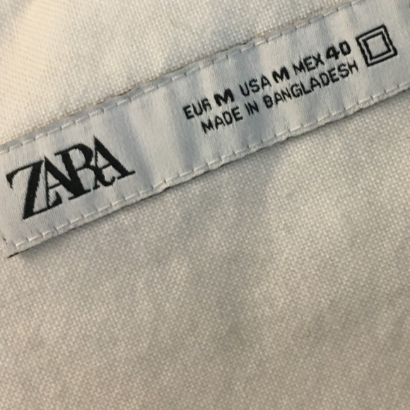 Zara white medium shirt - Picture 3 of 4